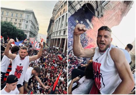 George Pușcaș a promovat cu Genoa în Serie A. Cum a sărbătorit fotbalistul bihorean (FOTO/VIDEO)