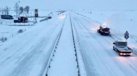 Al doilea val de ninsoare: Autostrăzile A2, A3 şi A4 şi zeci de drumuri naţionale sunt blocate din cauza viscolului