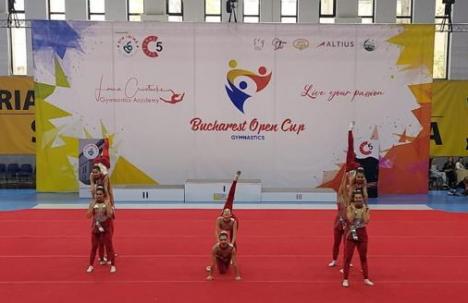 Gimnastele Palatului Copiilor Oradea, premiate la Bucharest Open Cup (FOTO)