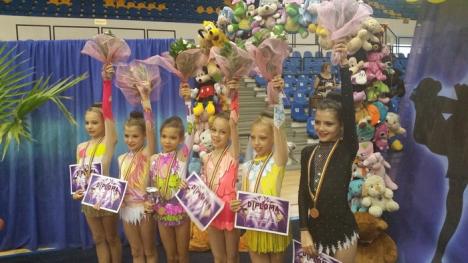 Tinerele gimnaste de la CSU Oradea, pe podium la Campionatele Naţionale de la Ploieşti