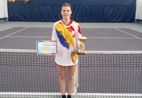 Tenis: Orădeanca Giulia Popa a obținut medalia de aur la Campionatul Național Individual de iarnă de la București