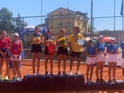 Orădeanca Giulia Safina Popa, victorioasă în Italia alături de echipa de tenis a României