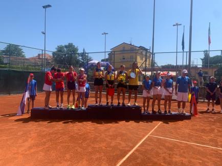 Orădeanca Giulia Safina Popa, victorioasă în Italia alături de echipa de tenis a României