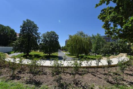 Oradea ieri, Oradea azi: Cum a fost amenajat, de-a lungul anilor, parcul Palatului Baroc (FOTO)