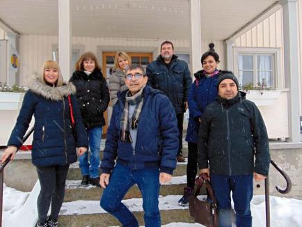 Elevi şi profesori de la Liceul 'Lucian Blaga' din Oradea au practicat sporturi de iarnă la Alfta - Edsbyn în Suedia (FOTO)