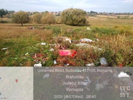 Trei primării din Bihor, amendate pentru gropi de gunoi clandestine. La Roşiori, gunoaiele erau îngropate pe malurile Barcăului! (FOTO)