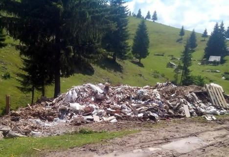 Catastrofă ecologică: Primăriile Bunteşti şi Budureasa, amendate pentru că au îngropat gunoaiele în Munţii Apuseni