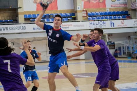 Victorie la 13 goluri diferenţă pentru handbaliştii de la CSM Oradea, duminică, în faţa timişorenilor de la CSU Politehnica (FOTO)