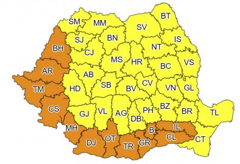 39 de grade la umbră! Codul galben de caniculă s-a „transformat” în cod portocaliu în Bihor. Restricții pe drumurile naționale