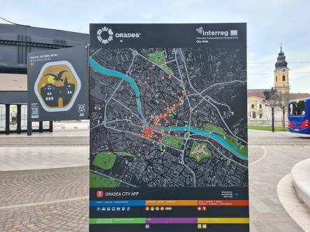 Ești pe nicăieri! Hărțile turistice din centrul Oradiei omit o informație importantă (FOTO)