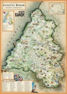 Poftiți în vizită! A fost realizată harta turistică a judeţului Bihor