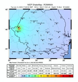 Cutremur resimțit în Bihor! Un nou seism semnificativ în Arad, cu magnitudinea de 5,3