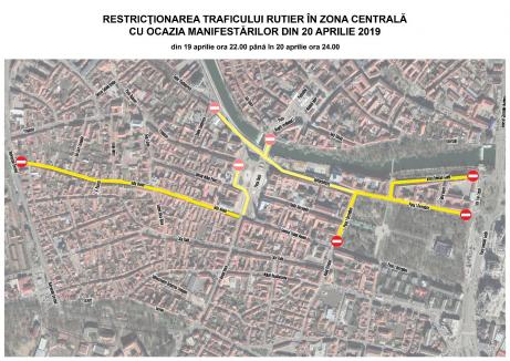Pentru defilare! Traficul rutier prin centrul Oradiei va fi restricţionat începând de joi (HĂRŢI)