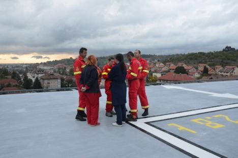 Spitalul Judeţean din Oradea a devenit prima clădire publică din România cu heliport pe acoperiş (FOTO/VIDEO)