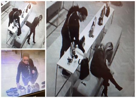 Hoața filmată în timp ce fura un portofel în Lotus Center a fost trimisă în judecată