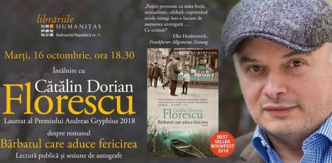 'Bărbatul care aduce fericirea'. Un elveţian de origine română îşi prezintă romanul 'fulminant' la Oradea
