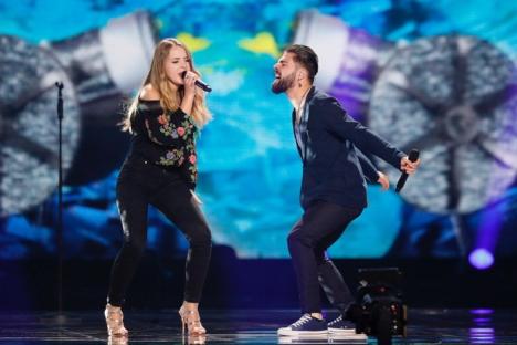Accident pe scena Eurovision, la prima repetiţie, pentru Ilinca şi Alex, reprezentanţii României (FOTO/VIDEO)