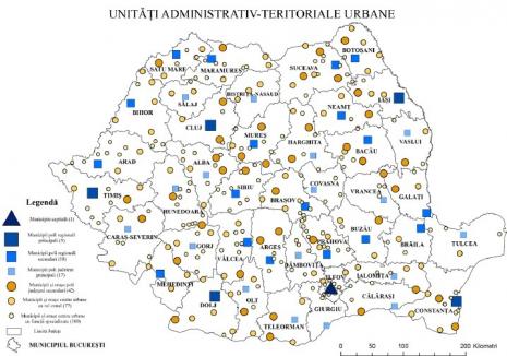 Guvernul vrea să reclasifice toate localităţile: Oradea va fi un pol regional secundar