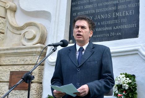 Preşedintele Ungariei, Áder János, a descuiat Turnul Ciunt din Salonta (FOTO)
