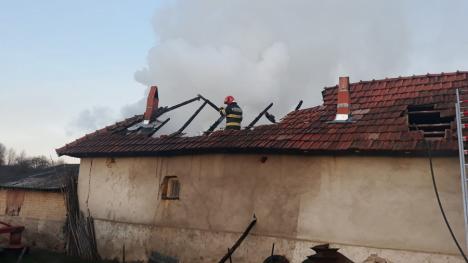 Șapte incendii într-o singură zi, în Bihor. O explozie a fost evitată, în Budureasa