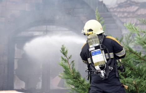 Foc în Rogerius: Au ars deşeuri vegetale şi menajere, pe strada Milcovului