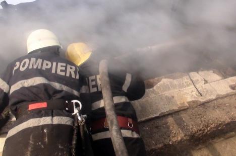 Incendiu la o fabrică de dulgherie şi tâmplărie din Lunca: A ars o tonă de rumeguş şi deşeuri din lemn