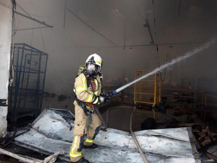 Prăpăd de la scântei: Detaliile incendiului care a mistuit depozitele companiilor Cargus şi Black Sea din Oradea. Cine e vinovatul? (FOTO/VIDEO)