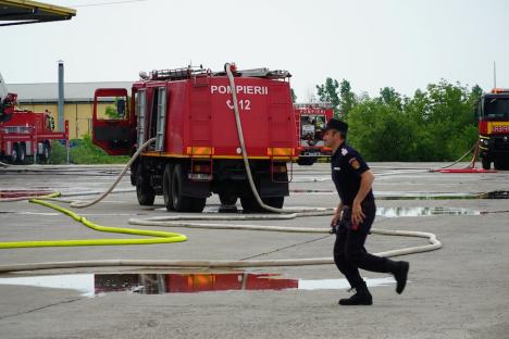 Prăpăd de la scântei: Detaliile incendiului care a mistuit depozitele companiilor Cargus şi Black Sea din Oradea. Cine e vinovatul? (FOTO/VIDEO)