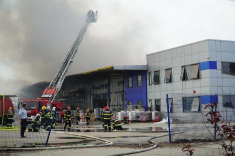 Prăpăd de la scântei: Detaliile incendiului care a mistuit depozitele companiilor Cargus şi Black Sea din Oradea. Cine e vinovatul? (FOTO/VIDEO)