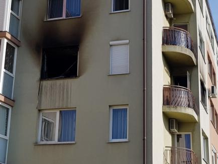 Tânărul care a incendiat apartamentul din Prima Nufărul, cercetat pentru distrugere (FOTO)