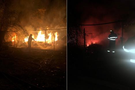 Incendiu la o gospodărie din comuna Bunteşti. Pompierii au reuşit să împiedice extinderea lui (VIDEO)