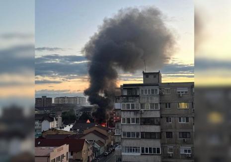 Cum a pornit incendiul de pe strada Aluminei, de lângă Dorbob 