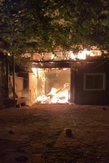Incendii puternice în Bihor, în noaptea de miercuri spre joi, în Dumbrava și Mădăras (FOTO / VIDEO)