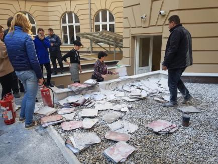 Incendiu la Palatul de Justiţie din Oradea! (FOTO / VIDEO)