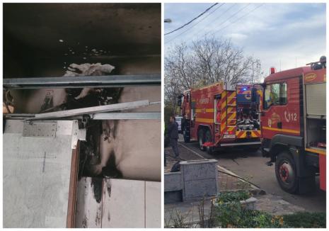 Incendiu la o casă din Oradea, din cauza tabloului electric defect