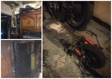 ISU Bihor: Incendiul de la blocul din Velența a fost provocat de... o trotinetă! (FOTO)