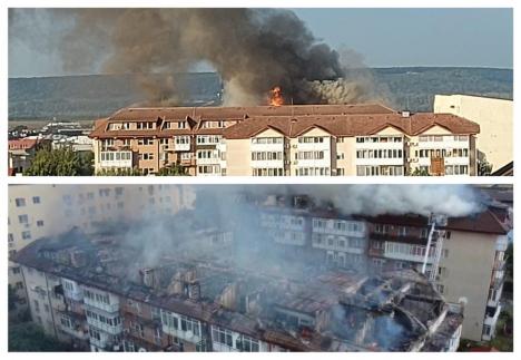 Incendiu violent: Cinci blocuri cuprinse de flăcări în Craiova (FOTO/VIDEO)