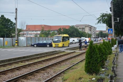 Circulaţia tramvaielor, oprită în Rogerius. Cum se pot deplasa călătorii (FOTO)