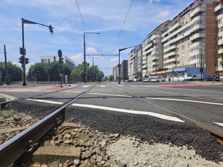 Circulaţia tramvaielor pe Calea Aradului va fi sistată timp de o lună, pentru înlocuirea căii de rulare (FOTO)