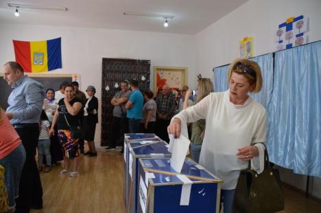Bolojan în acţiune: Preşedintele PNL Bihor a descins la Haieu, acuzând că un PSD-ist stă ilegal în secţia de votare (FOTO / VIDEO)