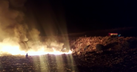 Au ars deșeurile: Incendiu la groapa de gunoi din Oradea (FOTO/VIDEO)