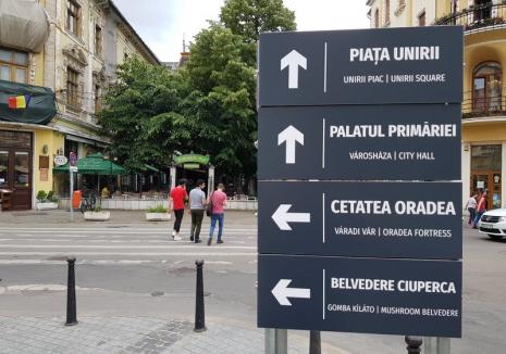 A dat-o-n bară, în maghiară! Primăria a tradus greşit plăcuţele turistice din Oradea, iar reprezentanţii UDMR şi PPMT spun că acest lucru este 'jignitor' (FOTO)