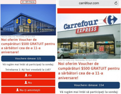 Voucher de 500 de dolari! O nouă înşelătorie în numele Lidl şi Carrefour circulă pe Facebook şi WhatsApp