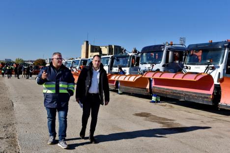 Oradea este pregătită de iarnă: RER Vest are peste 30 de utilaje dotate pentru intervențiile de deszăpezire (FOTO)