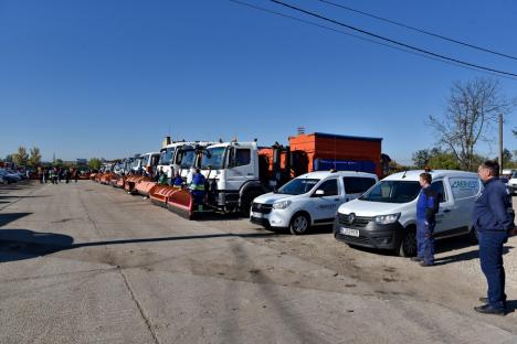 Oradea este pregătită de iarnă: RER Vest are peste 30 de utilaje dotate pentru intervențiile de deszăpezire (FOTO)