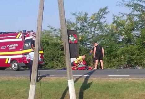 Accident teribil! Un bărbat din Salonta a murit lovit de BMW în timp ce trecea strada prin loc nemarcat (FOTO)