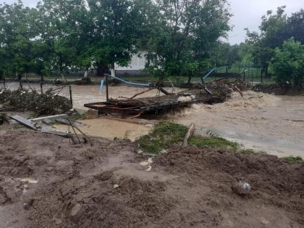 ISU Crişana: Peste 120 de gospodării din Bihor au fost inundate în urma ploilor de miercuri (VIDEO)