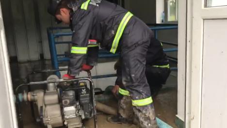 ISU Crişana: Într-o singură zi, pompierii bihoreni au scos apa din 86 de gospodării (FOTO / VIDEO)