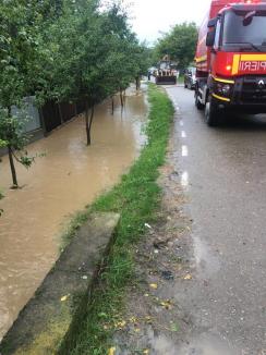 Inundaţii în cinci sate din Bihor: Mai multe gospodării afectate (FOTO)