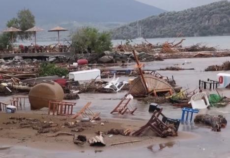 Peste 200 de români așteaptă să fie evacuați din Grecia, după inundațiile devastatoare (VIDEO)